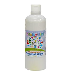 Boyle 500ml Snowball White Crafty Kid Washable Paint