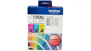 Brother High Yield Triple Pack Cyan/Magenta/Yellow