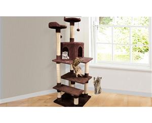 Cat Scratching Post Tree 1.7m Brown