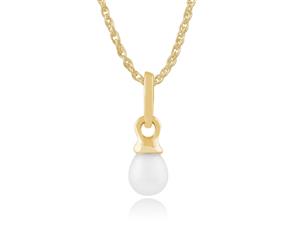 Classic Freshwater Pearl Pendant in 9ct Yellow Gold