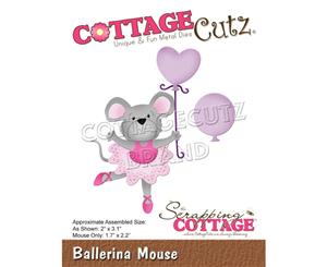 CottageCutz Dies - Ballerina Mouse 2 inchX3.1 inch