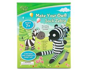 Craft for Kids Make Your Own Sock Zebra