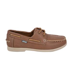 Cruise 8Mile Kids boys casual boat shoe Spendless Shoes - Tan