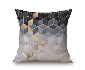 Cubes on Geometry Cotton&linen Pillow Cover 84418