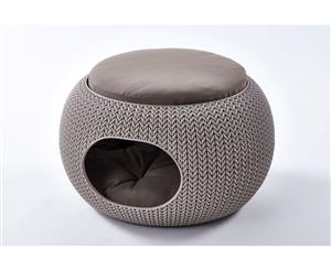 Curver Cozy Pet Home Dog Bed Beige