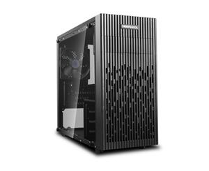 DeepCool Matrexx 30 Full Tempered Glass Side Panel M-ATX Case 1x 120mm Black Fan - DP-MATX-MATREXX30