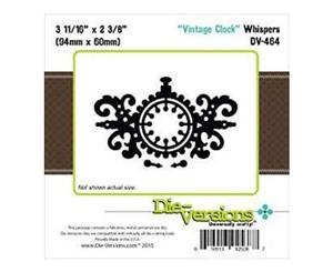 Die-Versions Whispers Die Victorian Clock 3.6875Inch X2.375Inch