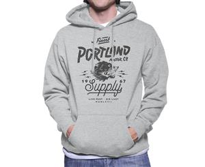 Divide & Conquer Portland Motor Co Men's Hooded Sweatshirt - Heather Grey