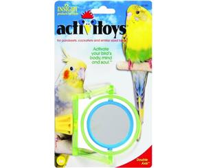 Double Axis Plastic Toy with Mirror for Small Birds by JW Insight