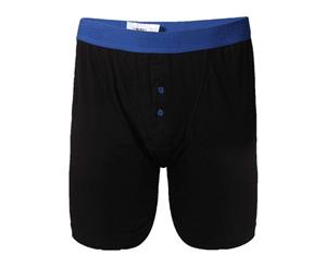 Duke Mens Ranger Kingsize Boxer Shorts (2 Pairs) (Black) - DC191