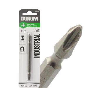 Durum PH2 x 100mm Phillips Double-Ended Screwdriver Bit DB134