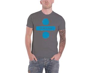 Ed Sheeran T Shirt Divide Logo Album Logo Official Mens - Grey