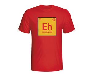 Eden Hazard Belgium Periodic Table T-shirt (red)