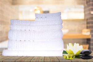 Egyptian Cotton Bath Towel 8 Pieces Combo Set White