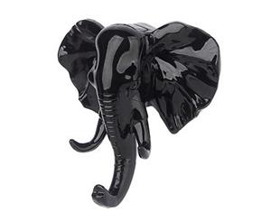 Elephant Animal Decor HookBlack