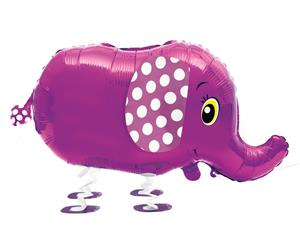 Elephant Walking Foil Balloon