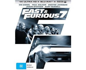 Fast & Furious 7 4K Ultra HD Blu-ray Digital Download UHD Region B