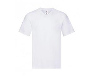 Fruit Of The Loom Mens Original V Neck T-Shirt (White) - PC3034