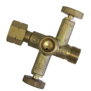 Gasmate Brass 2 Way Valve Gas Fitting