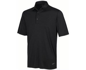 Greg Norman ML75 Shadow Stripe Polo - Black - Mens