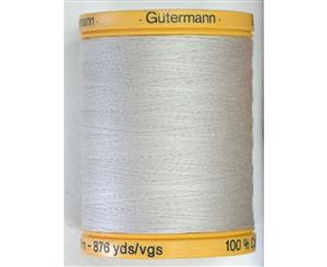 Gutermann Natural Cotton Thread 800m (876yds) #618 Sandy Grey