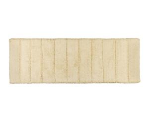 Horizontal Stripe Cotton Bath Runner - Ivory