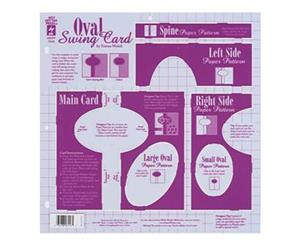 Hot Off The Press Template Oval Swing Card