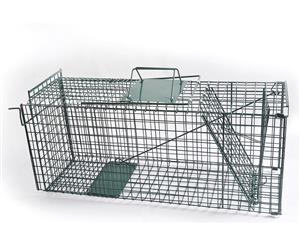 Humane Live Animal Trap Possum Rat Rabbit Hare Catcher Folding Cage