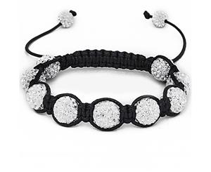 Iced Out Unisex Bracelet - PREMIUM NINE silver - Black