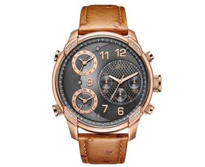 JBW Men 18K Rose Gold-Plated Stainless Steel Watch J6353B