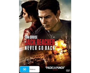 Jack Reacher Never Go Back DVD Region 4