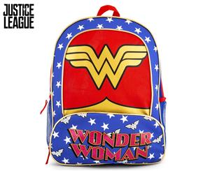 Justice League Wonder Woman Kids' Backpack - Blue/Red/Gold