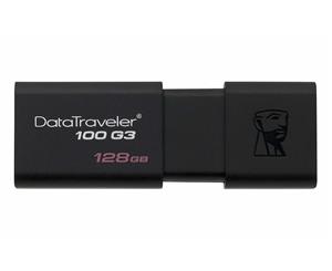 KINGSTON DT100G3/128GB 128GB USB 3.0 DATATRAVELER 100 G3 USB Drive 100MB/s read