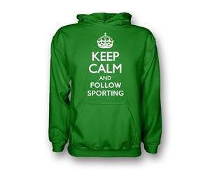 Keep Calm And Follow Sporting Lisbon Hoody (green)