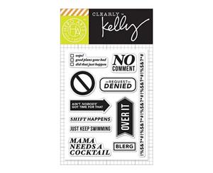 Kelly Purkey Clear Stamps 3 Inch X4 Inch No Comment