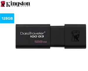 Kingston 128GB DataTraveler USB 3.0 Flash Drive - Black