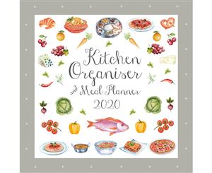 Kitchen Organiser & Meal Planner - 2020 Premium Square Wall Calendar 16 Months