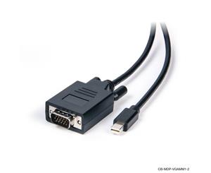 Laser 2m Mini DisplayPort to VGA Cable Male to Male