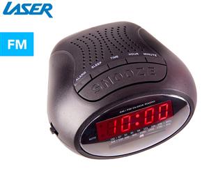 Laser AM/FM Radio Alarm Clock