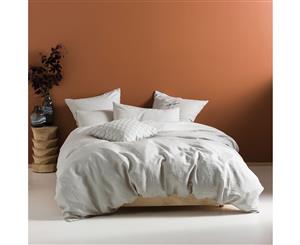 Linen House Nimes Duvet Cover Set (Grey) - RV1308