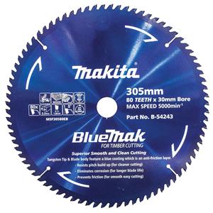 Makita 305mm 80T TCT Circular Saw Blade for Wood Cutting - Mitre Saw - BLUEMAK