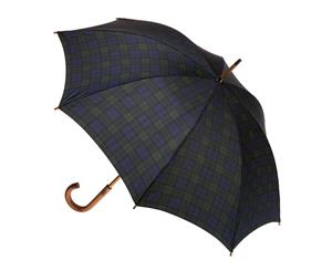 Manual Wood Umbrella Tartan Black Watch