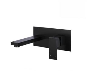 Meir Basin/ Bath Combination Mixer & Spout Square MC01 Matte Black