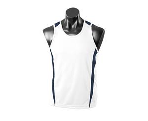 Men's Eureka Singlet - White/Navy