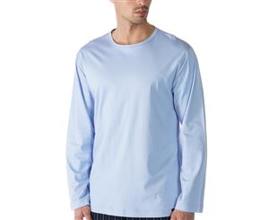 Mey Men 20440-188 Lounge Blue Cotton Pyjama Top