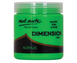 Mont Marte Dimension Acrylic Paint 250ml Pot - Monastral Green