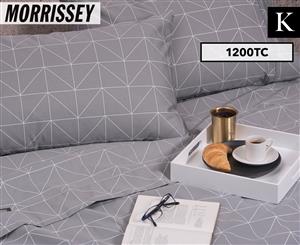 Morrissey Luxury 1200TC King Bed Sheet Set - Angels Ash