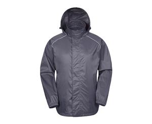 Mountain Warehouse Men's Pakka Jacket with Breathable Membrane and Taped Seams - Grey