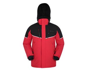 Mountain Warehouse Mens Galactic Extreme Ski Jacket w/ Highly Breathable Fabric - Red