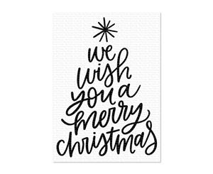 My Favorite Things Clear Stamp Set 4 inch x 5 inch - We Wish You a Merry Christmas